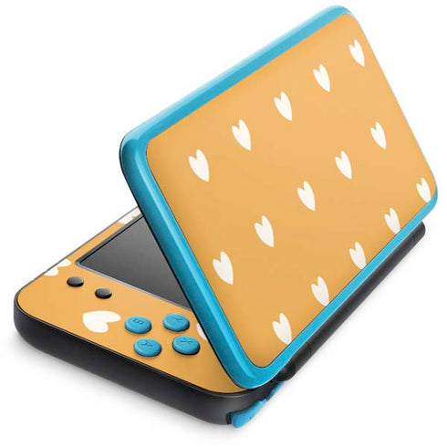 Yellow and White Hearts Nintendo 2DS XL (2017) Skin